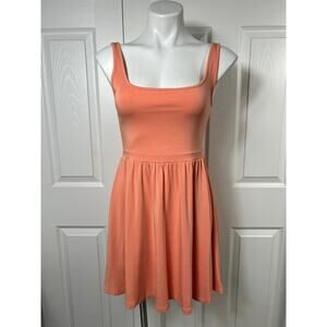 Wilfred Women's Mini Tank Dress Sunfaded Coral Small Sleeveless Square Neck